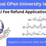 AIOU Fee Refund Application Form For All Program