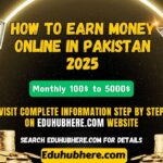 How To Earn Money Online In Pakistan